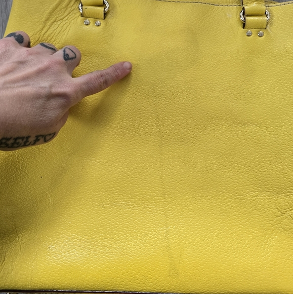 Kate Spade | Maryanne dandelion yellow leather preppy medium shoulder bag purse - Picture 13 of 16
